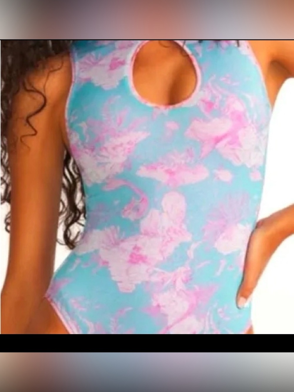 Hurley x LoveShackFancy Under The Sea Shimmer One Piece Swimsuit Sz S Sold Out - Picture 12 of 12